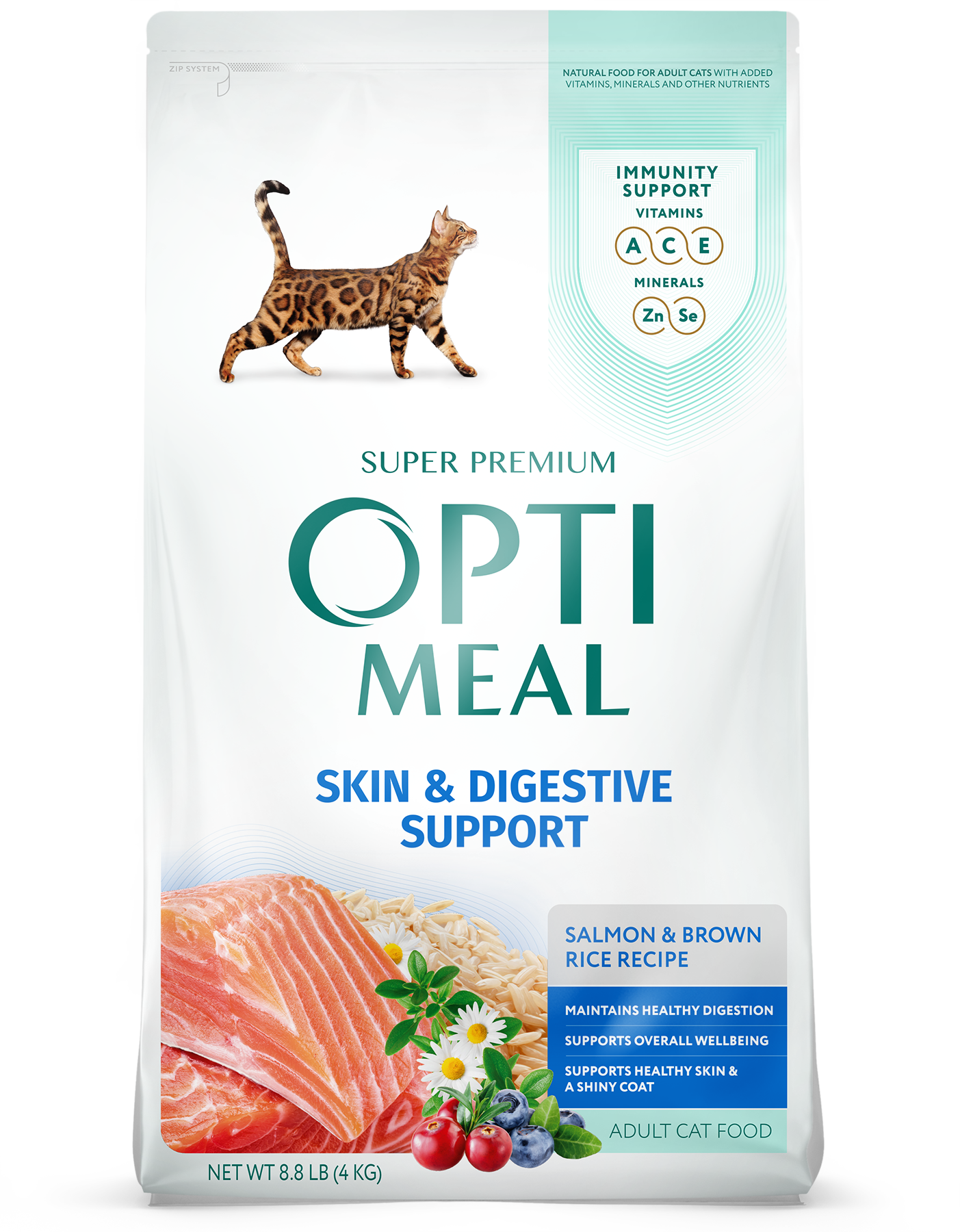 Cat Food for Sensitive Skin Digestion Optimeal
