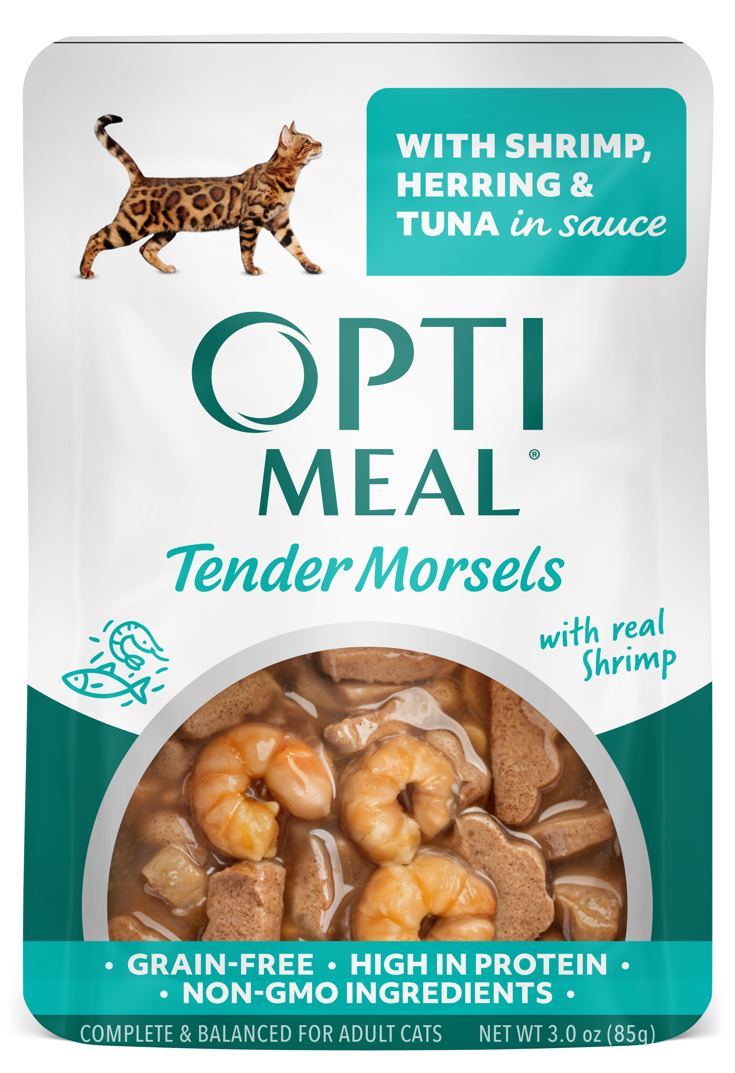 Shrimp, Herring & Tuna in Sauce