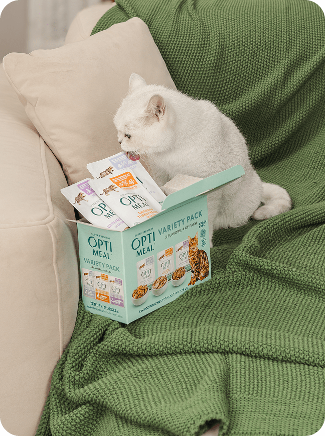 (24) Optimeal® Grain Free Variety Pack Tender Morsels for Adult Cats