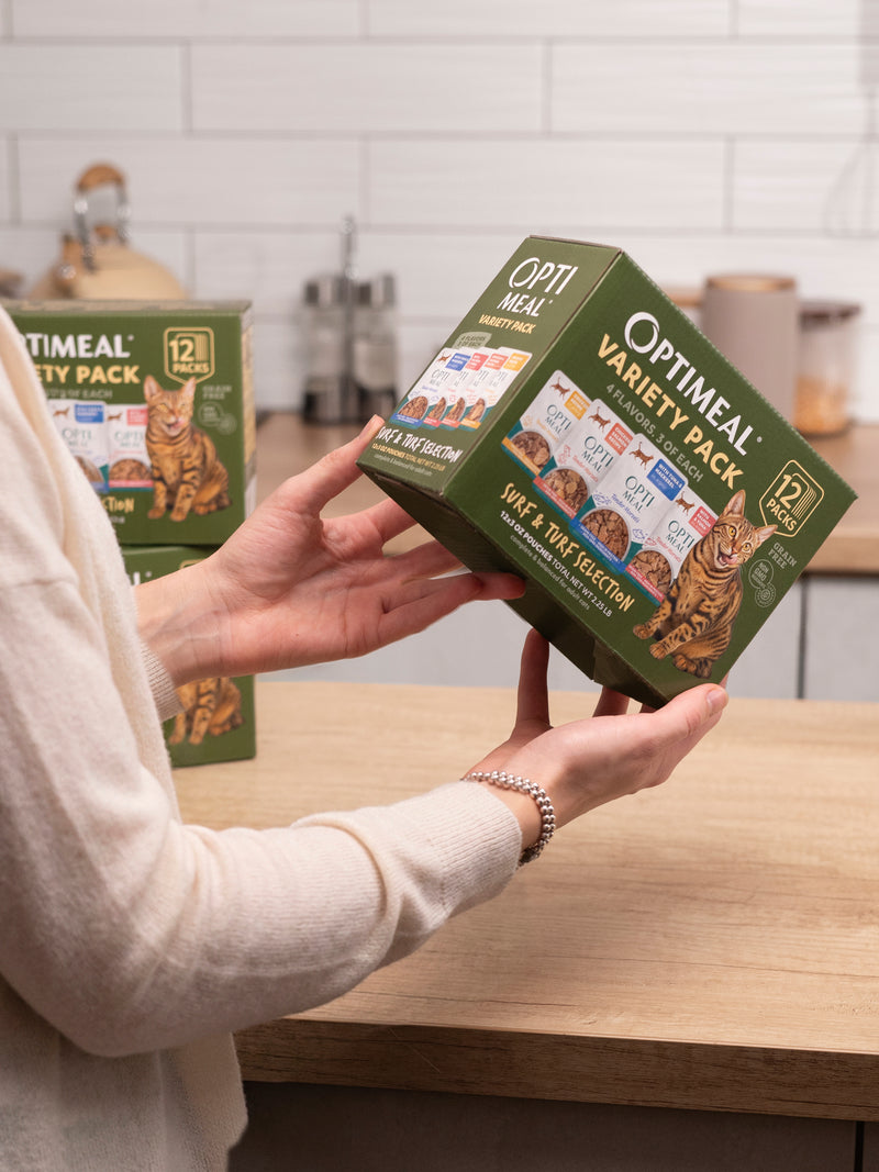 (24) OPTIMEAL® Variety Pack Surf & Turf Selection – Chicken, Salmon, Tuna & Mackerel Wet Cat Food - Image 4