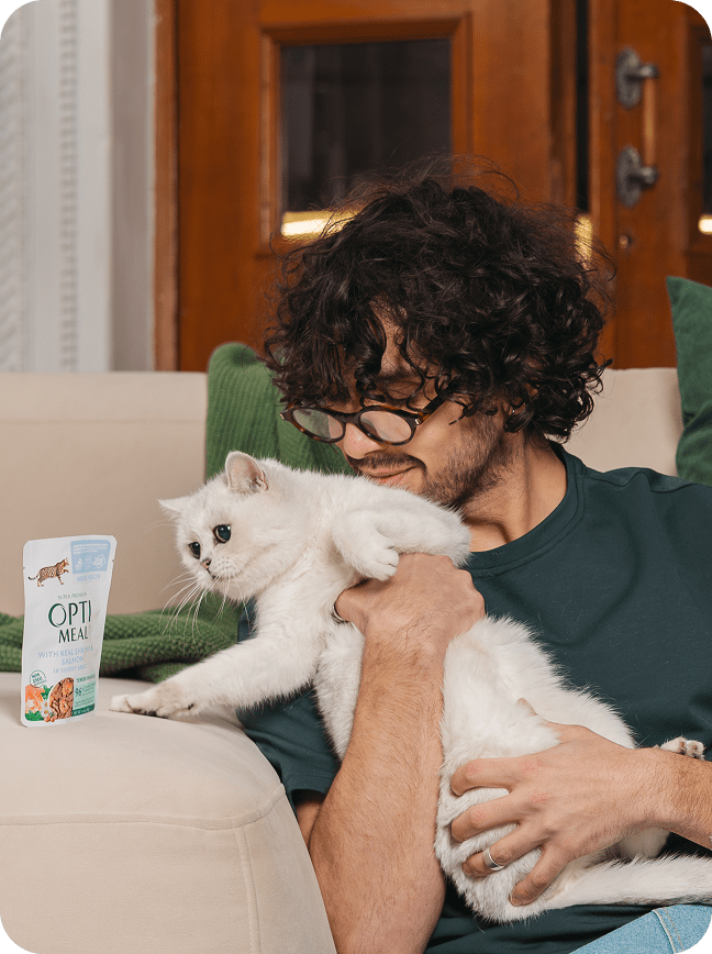 Optimeal® Indoor Health With Real Shrimp & Salmon Grain Free Tender Morsels In Savory Sauce Adult Cat Food - Image 2