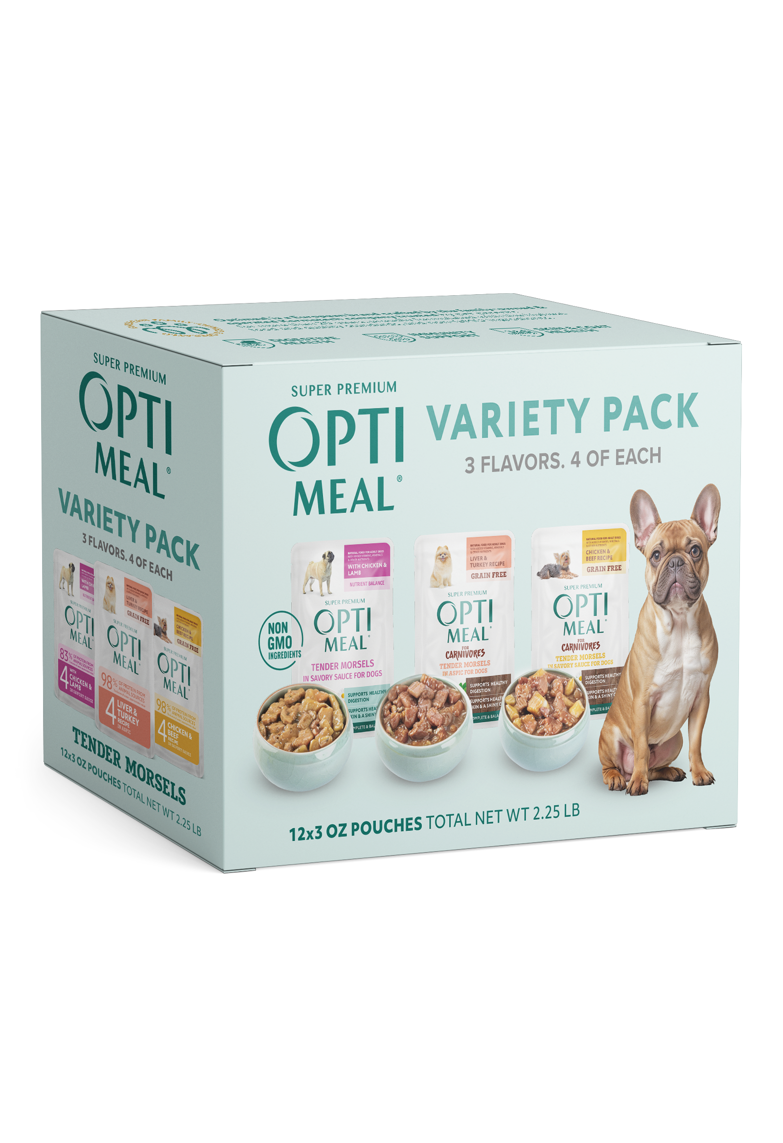 Optimeal® Variety Pack Tender Morsels for Adult Dogs
