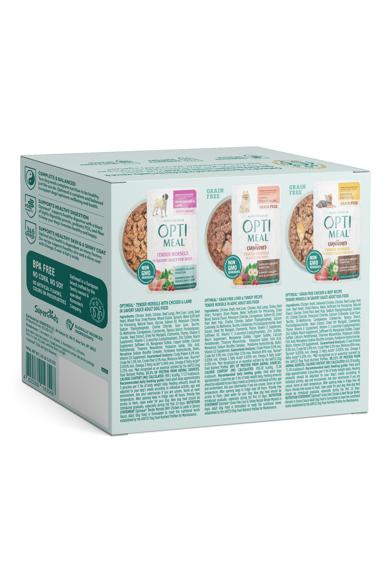Optimeal® Variety Pack Tender Morsels for Adult Dogs