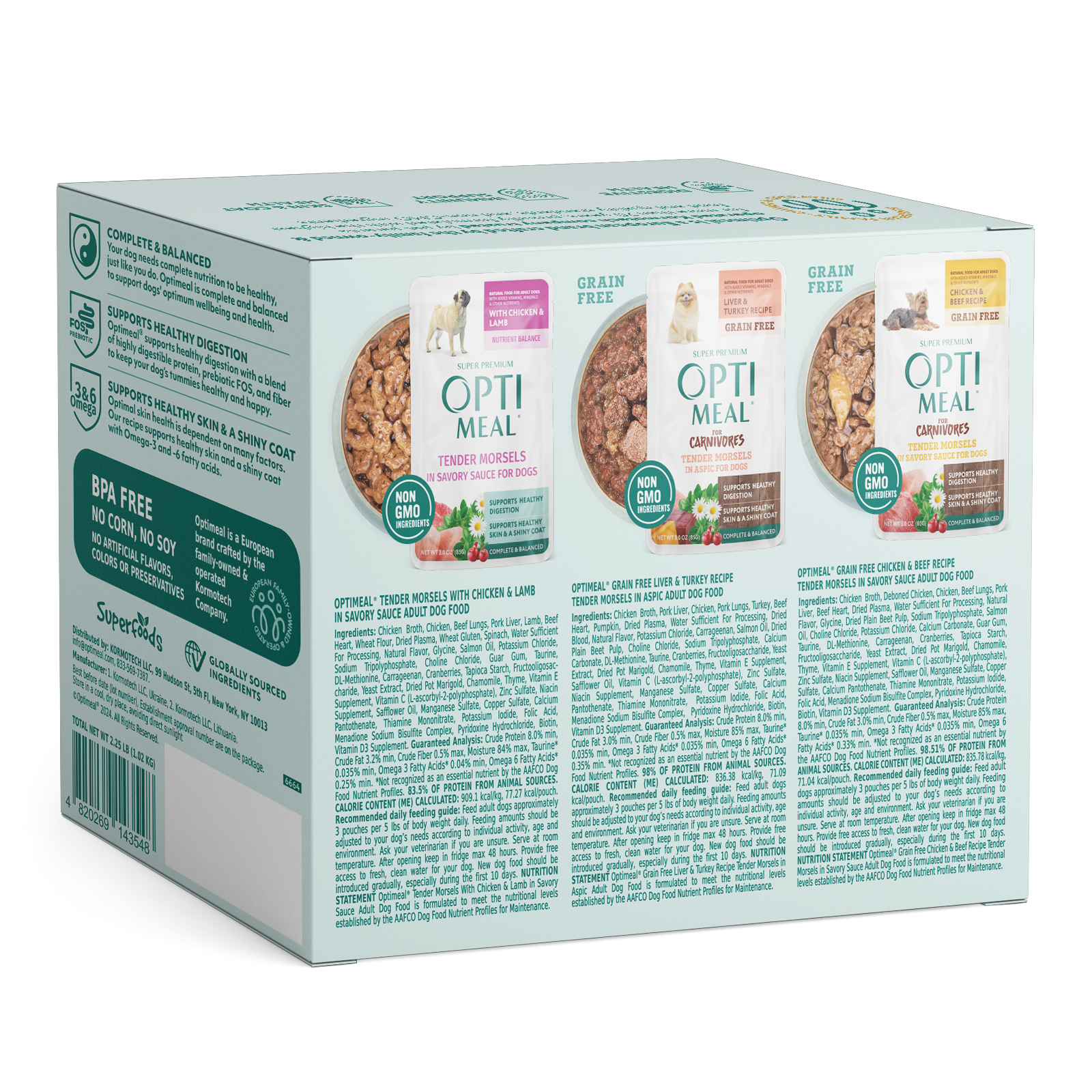 Optimeal® Variety Pack Tender Morsels for Adult Dogs