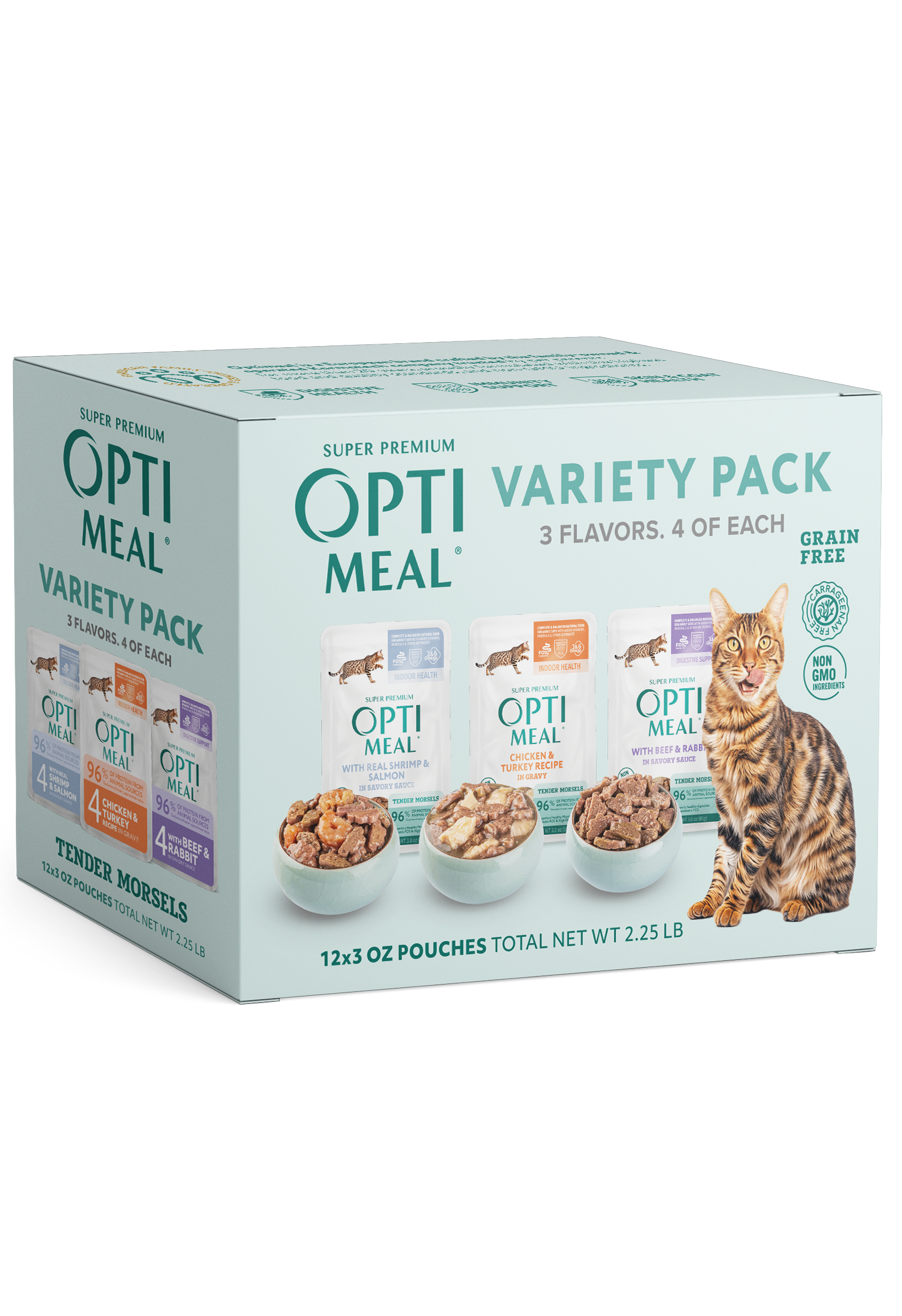 Optimeal® Grain Free Variety Pack Tender Morsels for Adult Cats