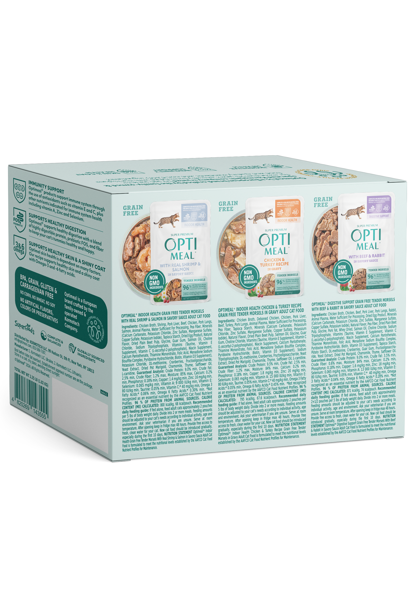 Optimeal® Grain Free Variety Pack Tender Morsels for Adult Cats