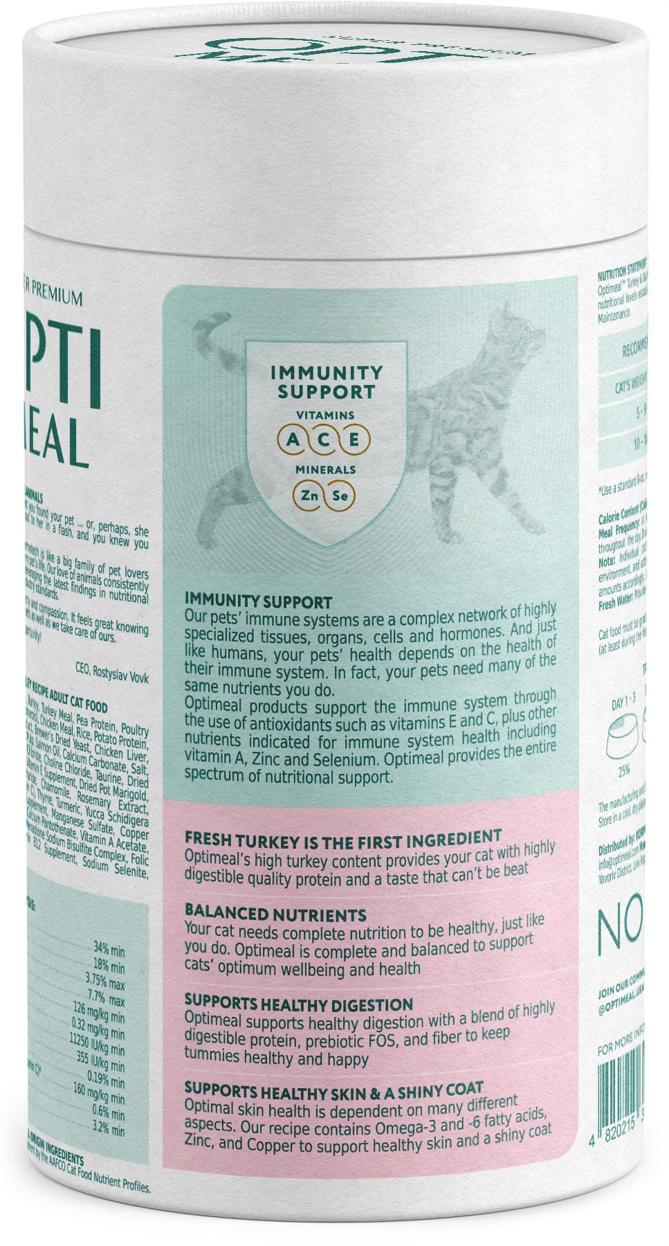 Optimeal® Turkey & Barley for Adult Cats