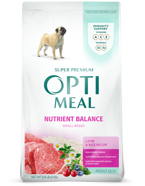 Small Breed Dog Food with Lamb Rice Optimeal